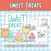 Kawaii Sweet Treats Coloring Pages